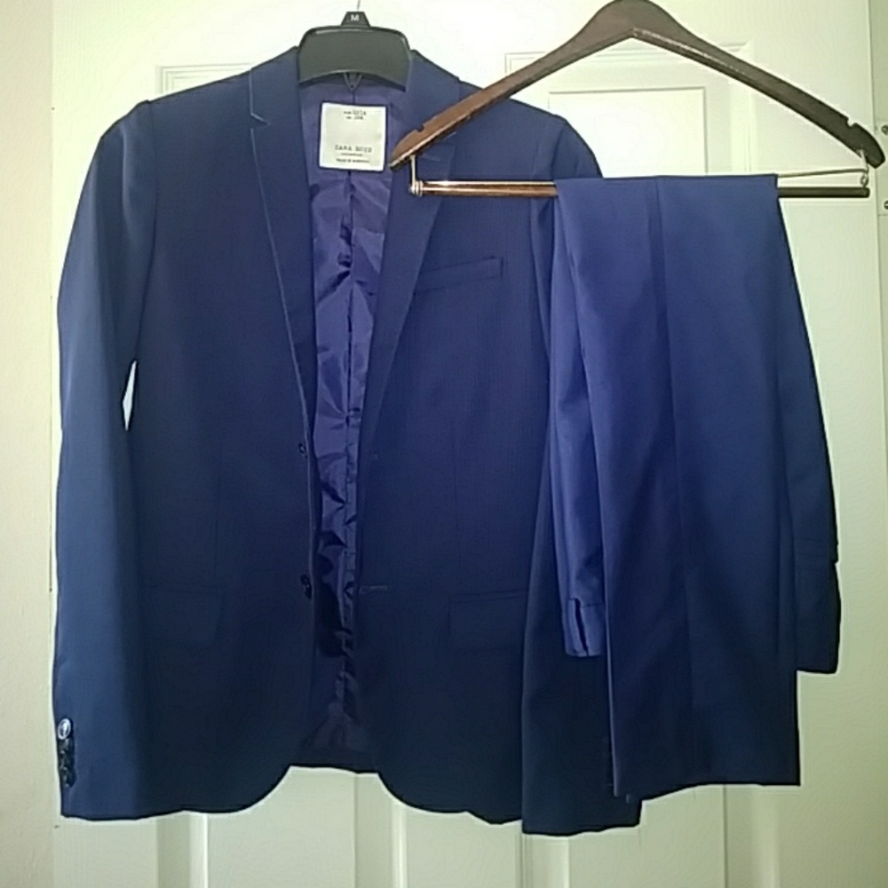 Zara Boys patterned Tailored suit